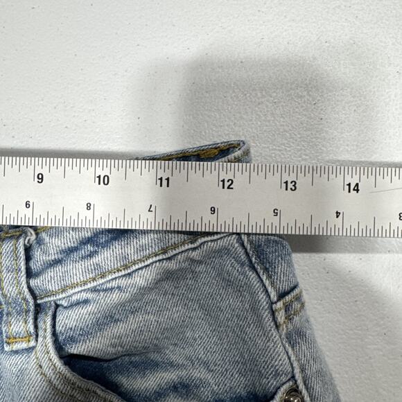 Missguided Womens Jeans Sz 2L High Rise Straight Leg Light Wash Blue Denim Pants - Picture 10 of 15